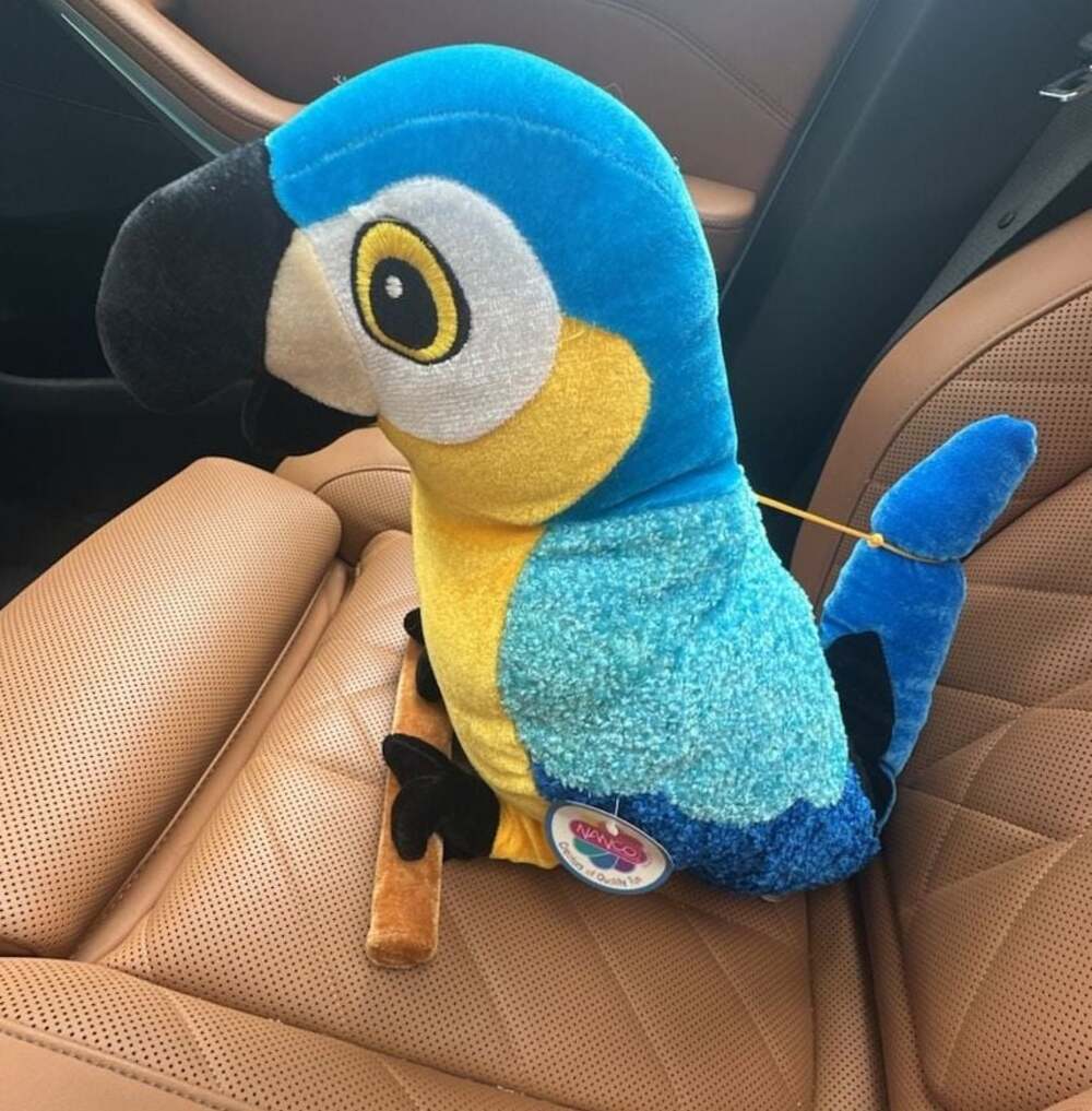 Nanco 2008 Blue and Yellow Macaw Parrot Plush Stuffed Animal